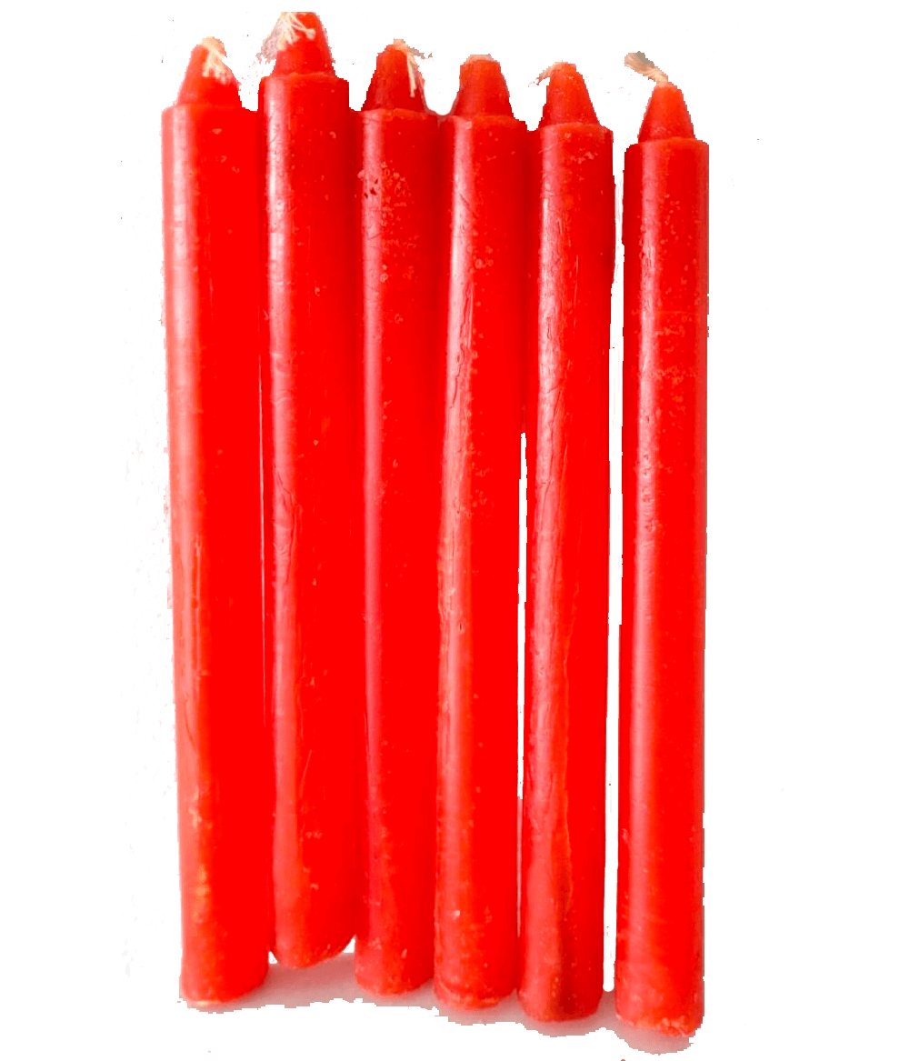 Vela lapiz naranja